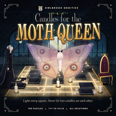 Cover of Candles for the Moth Queen, Light-up logic puzzles