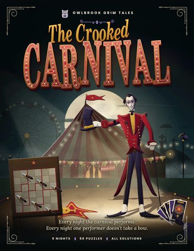 Cover of The Crooked Carnival, Carnival murder mystery