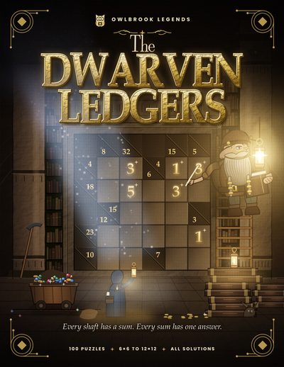Cover of The Dwarven Ledgers, Cross-sum number puzzles