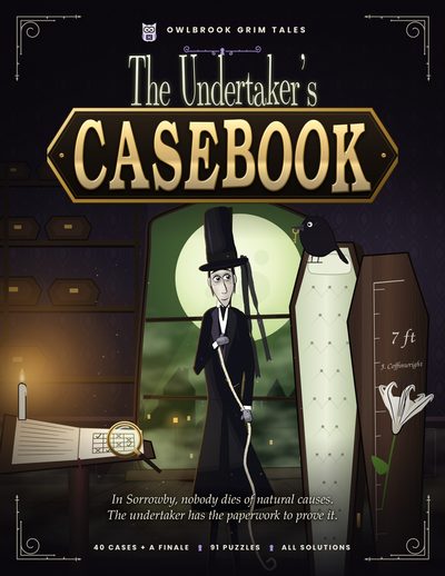 Cover of The Undertaker’s Casebook, 40 short murder cases