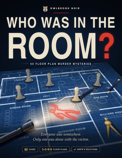 Cover of Who Was in the Room?, Floor-plan murder mysteries
